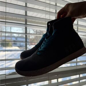 NOBULL Men's Black and Teal Sneakers
